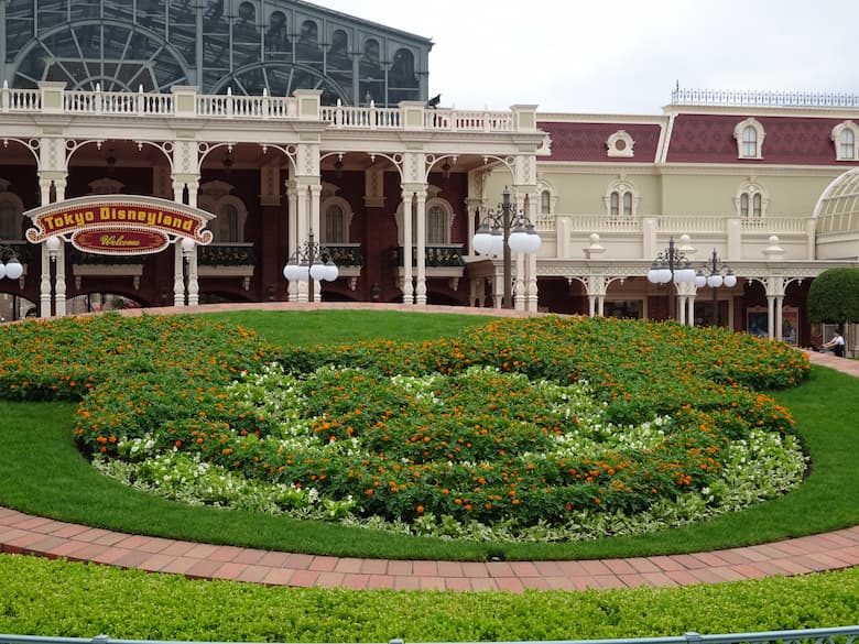 東京ディズニーランド花壇のミッキー